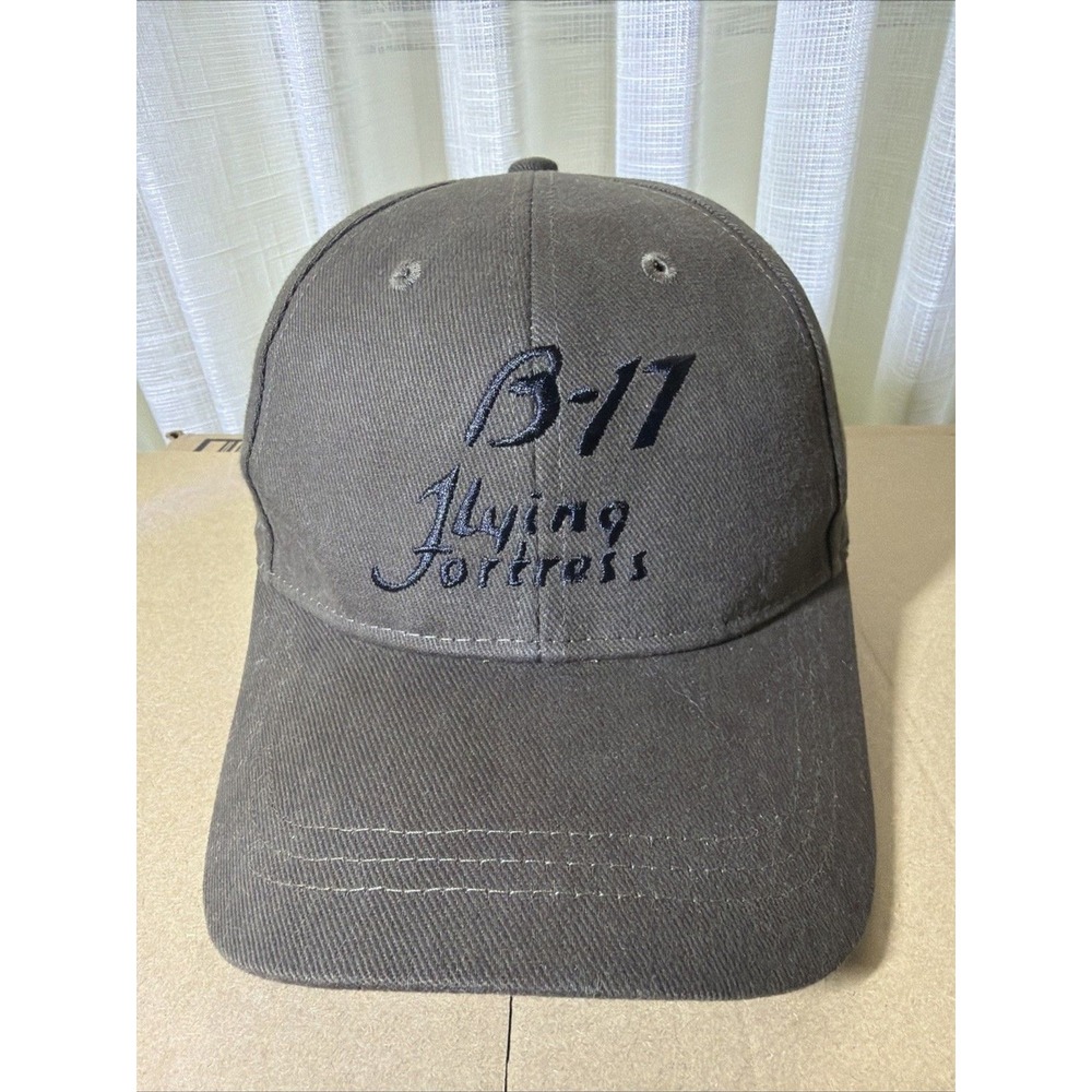 Boeing B-17 Flying Fortress Script Hat, Green, WWII Aviation